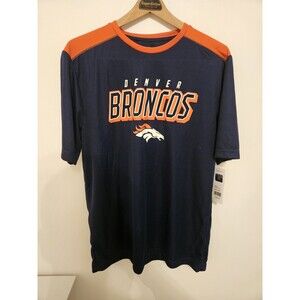 *NEW*NFL Team Apparel Denver Broncos Drywick Tactical Slant  Shirt Mens Large